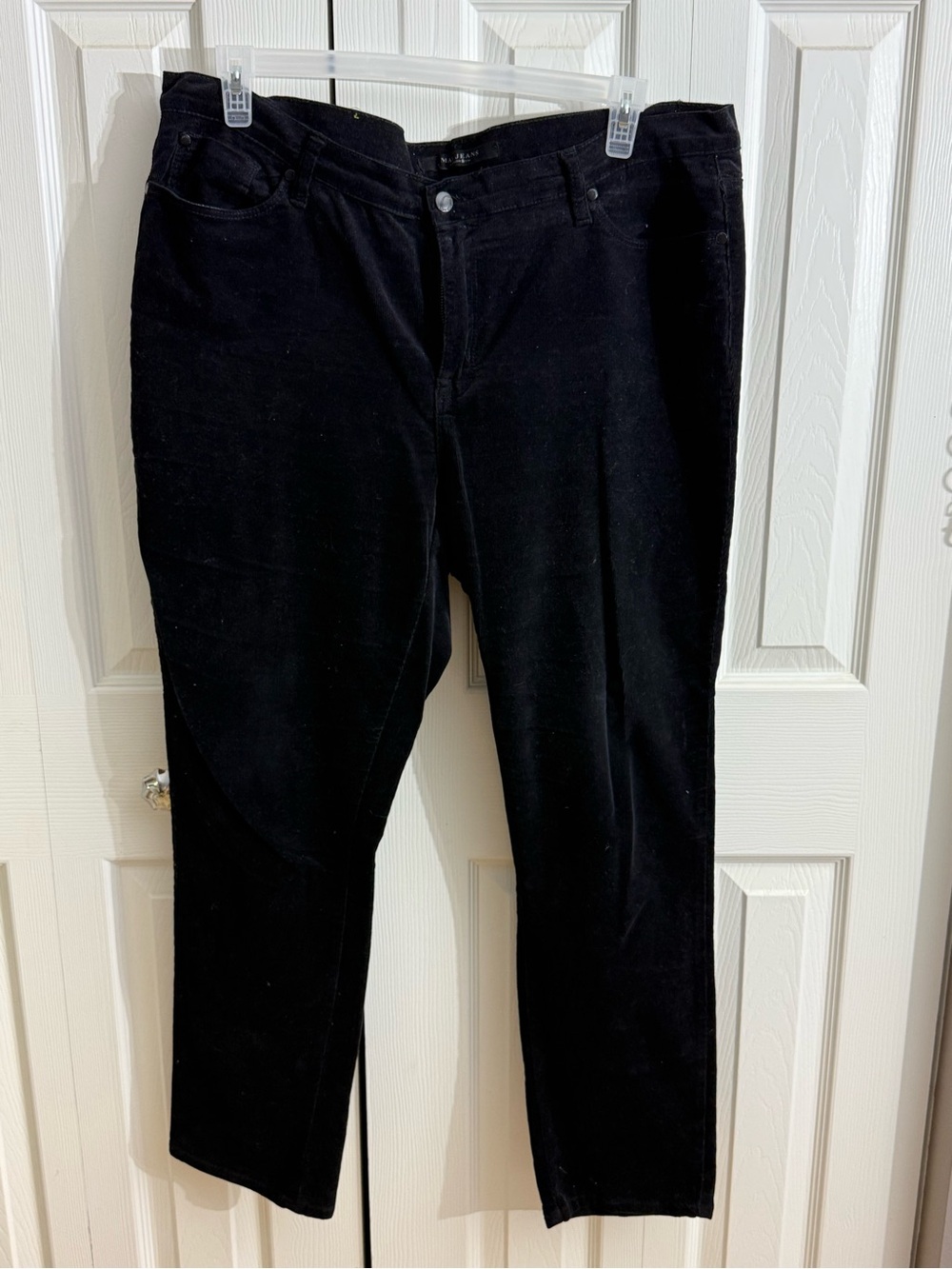 Max Jeans Black Straight-Leg Trousers